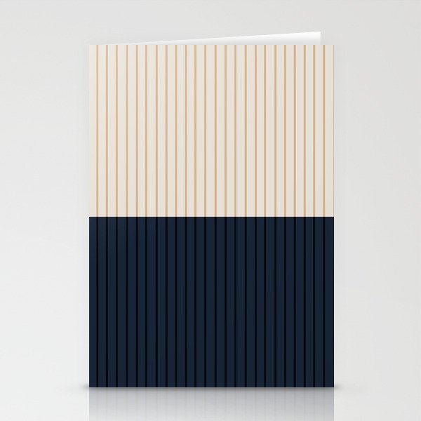 Color Block Lines XLI Stationery Card Gallery Image 2
