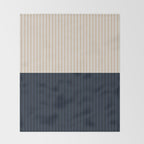 Color Block Lines XLI Throw Blanket Gallery Image 2