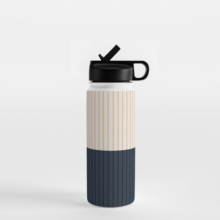 Color Block Lines XLI Water Bottle Gallery Image 1