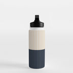 Color Block Lines XLI Water Bottle Gallery Image 3