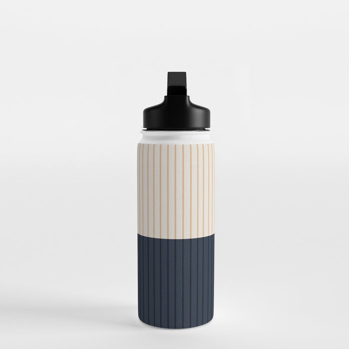 Color Block Lines XLI Water Bottle Gallery Image 3