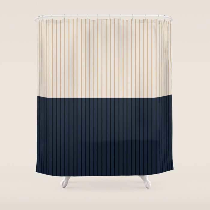 Color Block Lines XLI Shower Curtain Gallery Image 1