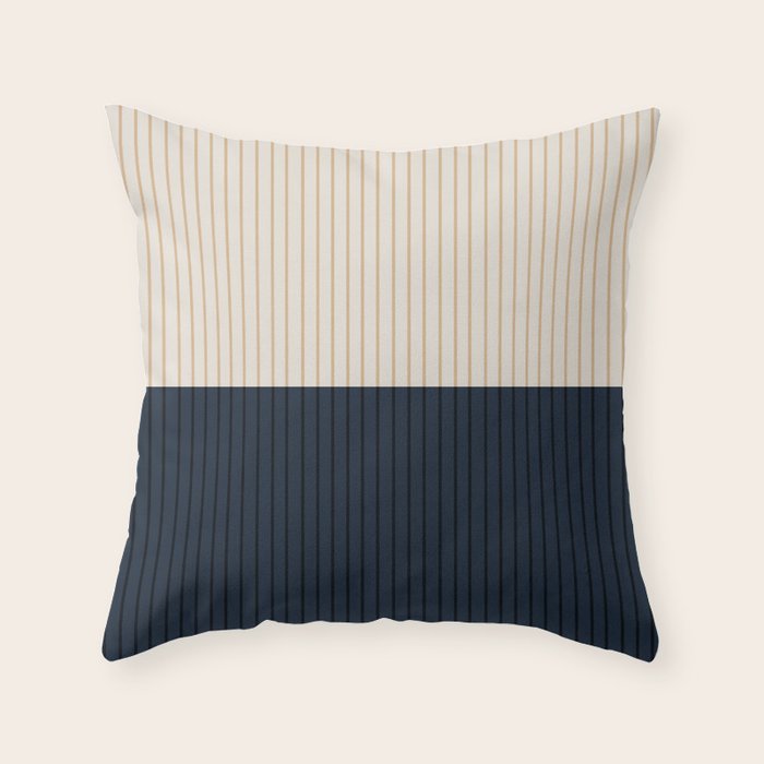 Color Block Lines XLI Throw Pillow Gallery Image 6