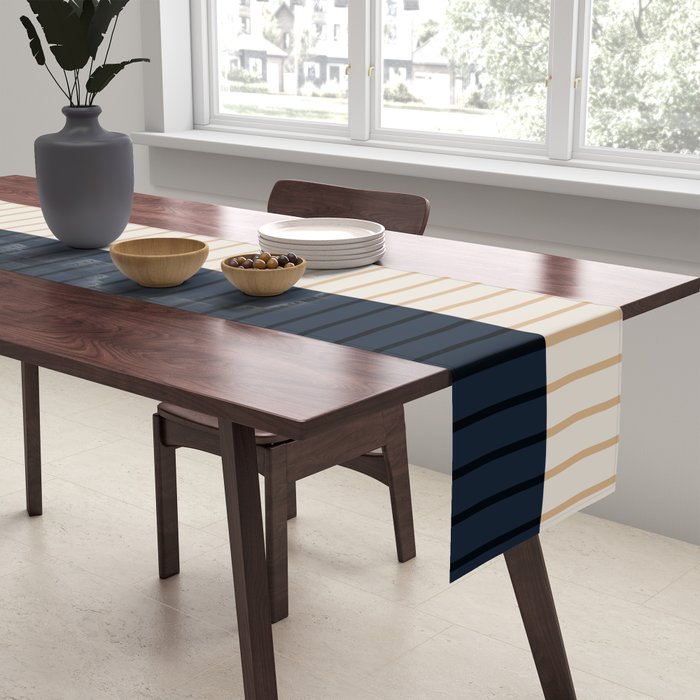 Color Block Lines XLI Table Runner Gallery Image 2