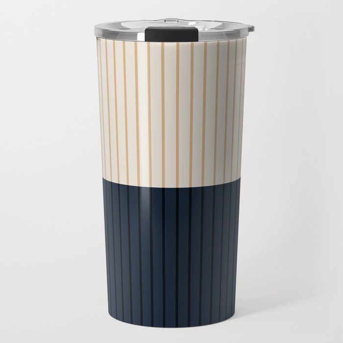 Color Block Lines XLI Travel Mug Gallery Image 1
