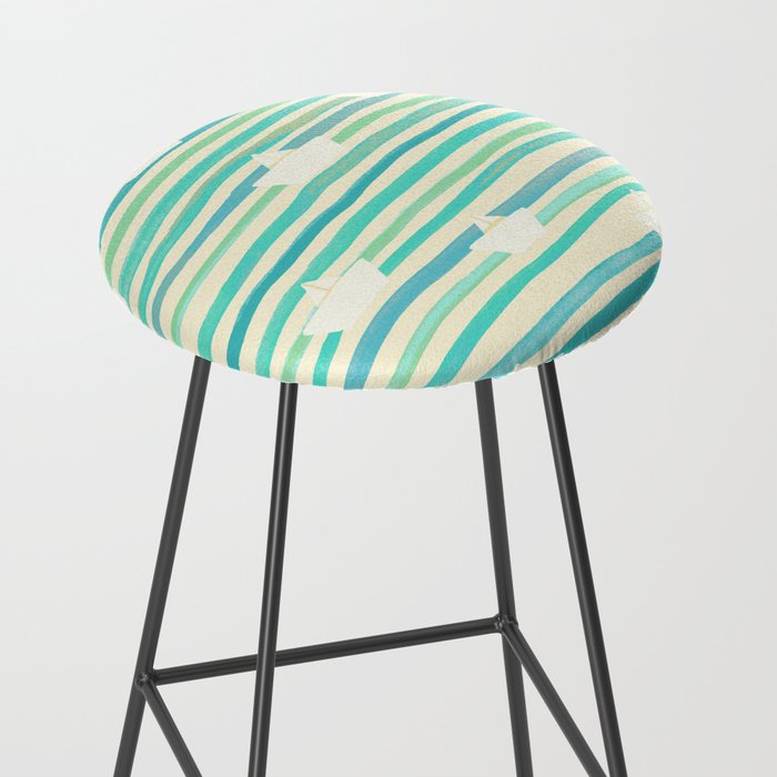 Whimsical Paper Boats Stool Gallery Image 2