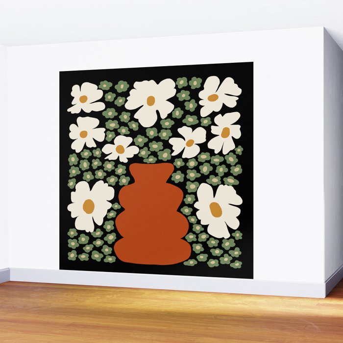 Blooming pottery night    Wall Mural Gallery Image 2