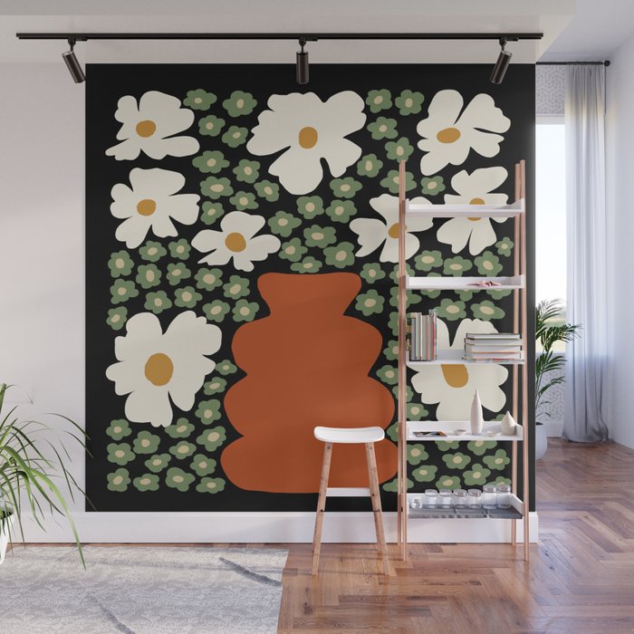 Blooming pottery night    Wall Mural Gallery Image 1