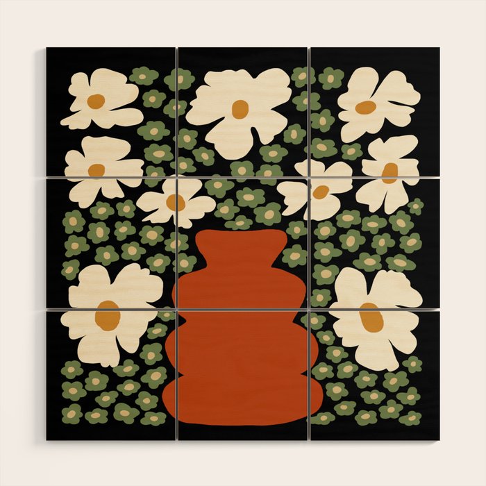 Blooming pottery night    Wood Wall Art Gallery Image 1