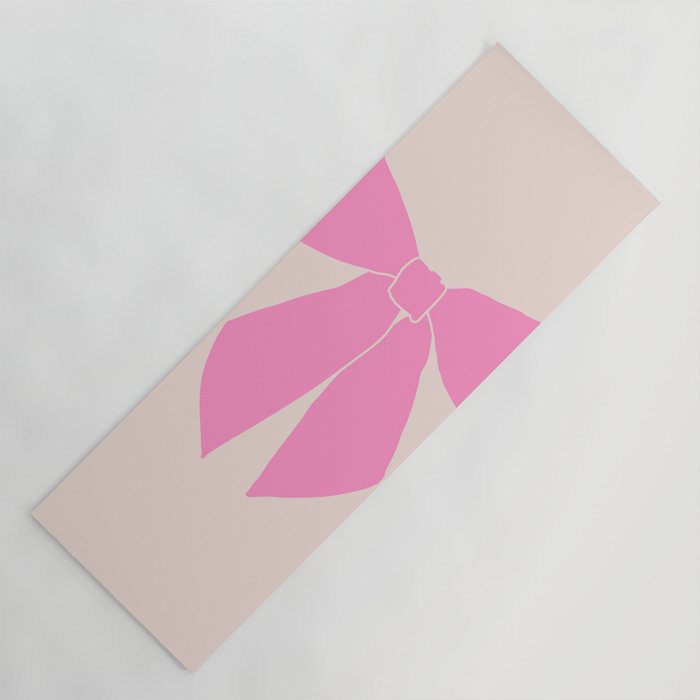 Pink Bow Yoga Mat Gallery Image 1