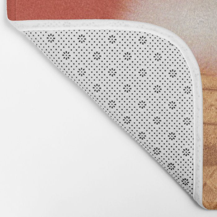 Cat Ice Cream - Red Bath Mat Gallery Image 2