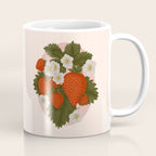 Sweet Summer Strawberries and Blossoms Coffee Mug Gallery Image 1