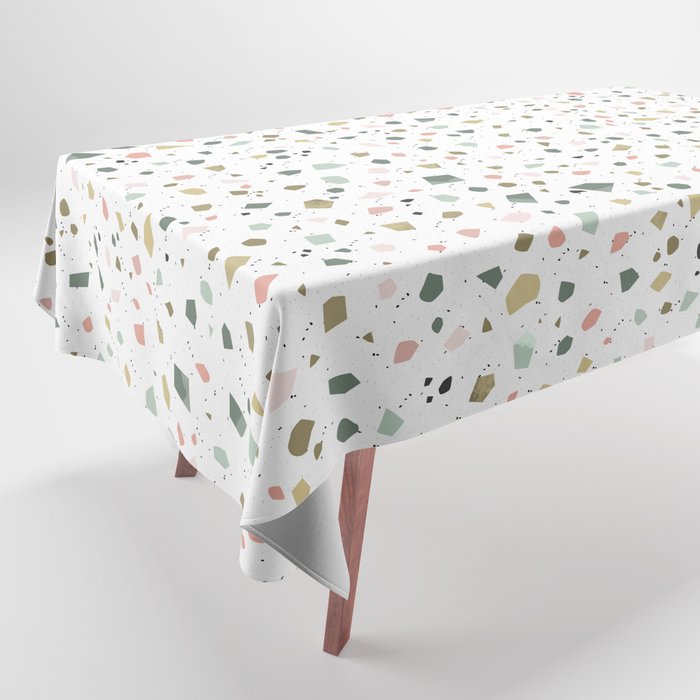 terrazzo stracciatella marble texture decorative pattern Tablecloth Gallery Image 1