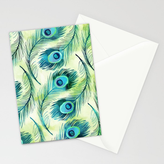 Peacock Stationery Card Gallery Image 2
