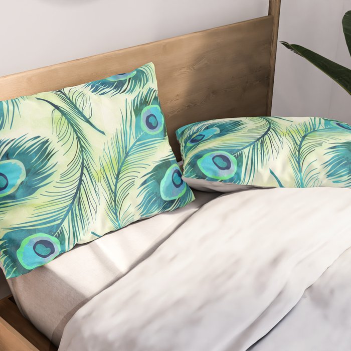 Peacock Pillow Sham Gallery Image 2