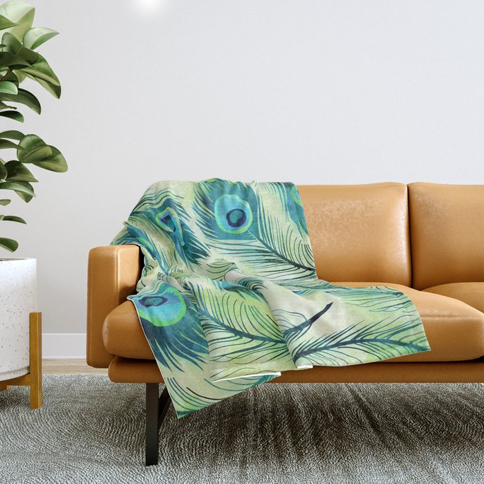 Peacock Throw Blanket Gallery Image 1