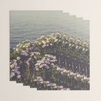 autumn asters by the sea - wildflower botanical photograph Wrapping Paper Gallery Image 3