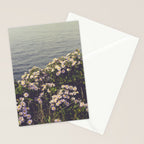 autumn asters by the sea - wildflower botanical photograph Stationery Card Gallery Image 2