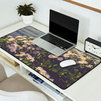 autumn asters by the sea - wildflower botanical photograph Desk Mat Gallery Image 2