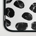 Jacson - minimal black and white modern abstract art print dots polka dots brushstrokes urban bklyn Laptop Sleeve Gallery Image 3