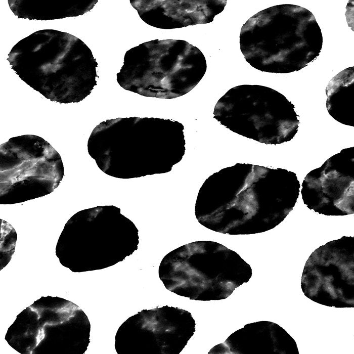 Jacson - minimal black and white modern abstract art print dots polka dots brushstrokes urban bklyn Coffee Mug Gallery Image 2