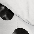 Jacson - minimal black and white modern abstract art print dots polka dots brushstrokes urban bklyn Comforter Gallery Image 4