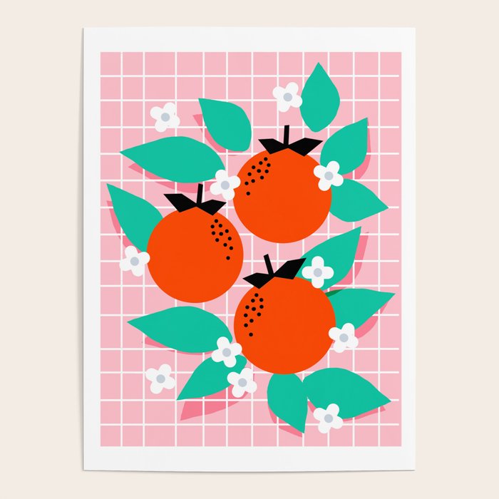 Bodacious - modern abstract minimal 1980s throwback memphis design trendy palm springs art Poster Gallery Image 1