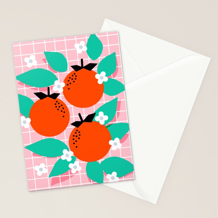 Bodacious - modern abstract minimal 1980s throwback memphis design trendy palm springs art Stationery Card Gallery Image 2