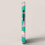 Bodacious - modern abstract minimal 1980s throwback memphis design trendy palm springs art iPhone Case Gallery Image 2