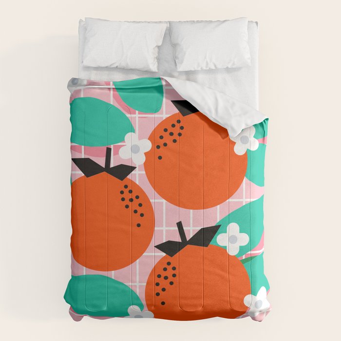 Bodacious - modern abstract minimal 1980s throwback memphis design trendy palm springs art Comforter Gallery Image 6