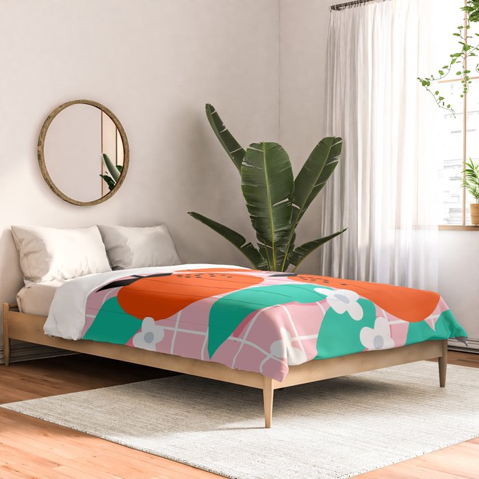 Bodacious - modern abstract minimal 1980s throwback memphis design trendy palm springs art Comforter Gallery Image 2
