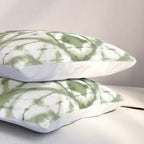 Shibori olive diamond tie dye patetrn Pillow Sham Gallery Image 3