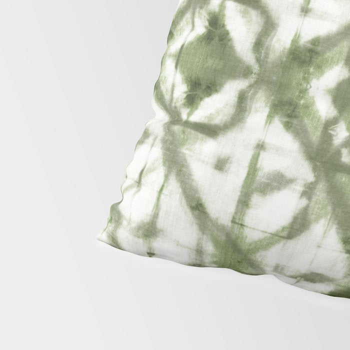 Shibori olive diamond tie dye patetrn Pillow Sham Gallery Image 4