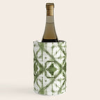 Shibori olive diamond tie dye patetrn Wine Chiller Gallery Image 3