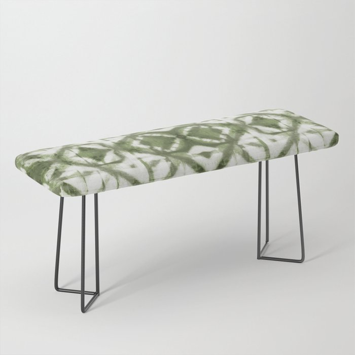 Shibori olive diamond tie dye patetrn Bench Gallery Image 1