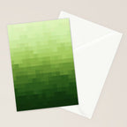 Gradient Pixel Green Stationery Card Gallery Image 2