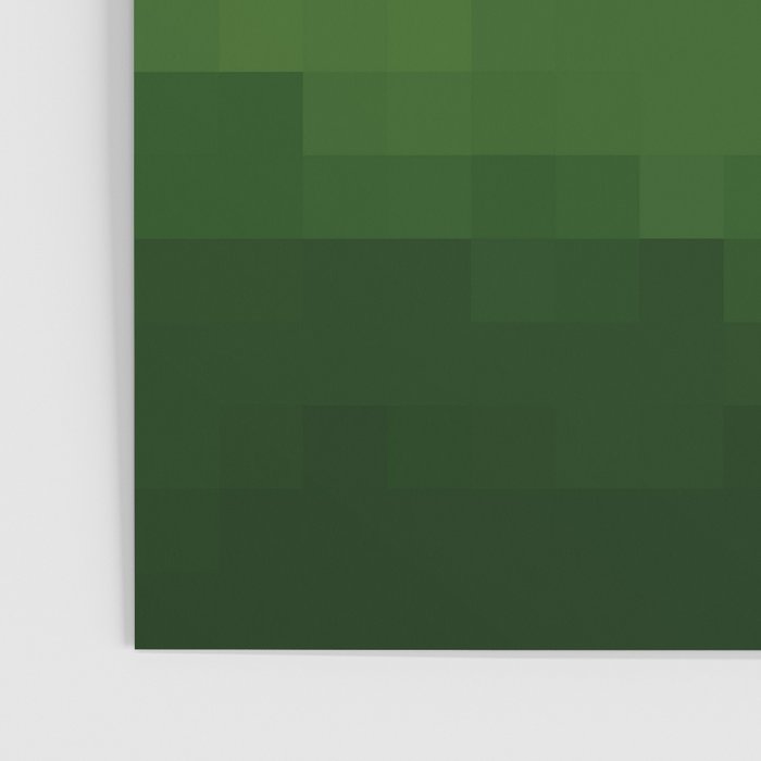 Gradient Pixel Green Poster Gallery Image 3