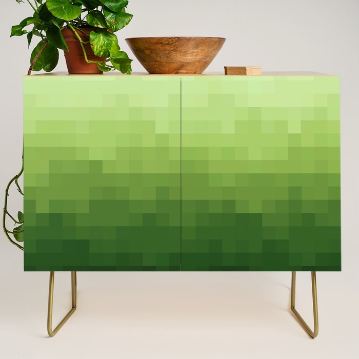 Gradient Pixel Green Credenza Gallery Image 1