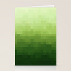 Gradient Pixel Green Stationery Card Gallery Image 2