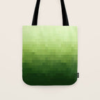Gradient Pixel Green Tote Bag Gallery Image 1