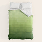 Gradient Pixel Green Duvet Cover Gallery Image 6