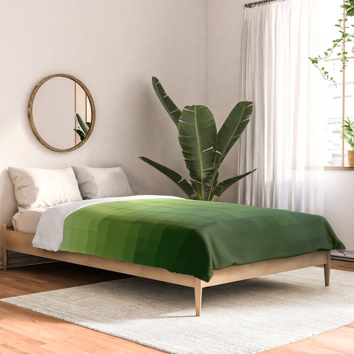 Gradient Pixel Green Comforter Gallery Image 2