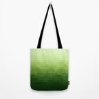 Gradient Pixel Green Tote Bag Gallery Image 2