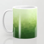 Gradient Pixel Green Coffee Mug Gallery Image 3