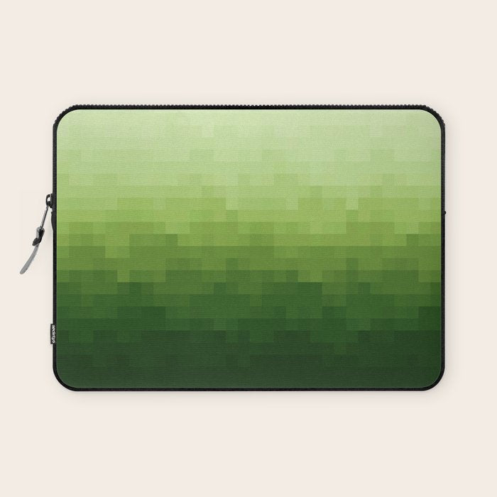 Gradient Pixel Green Laptop Sleeve Gallery Image 1