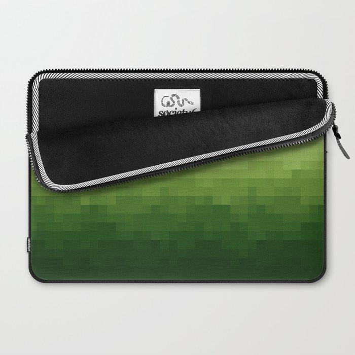 Gradient Pixel Green Laptop Sleeve Gallery Image 2