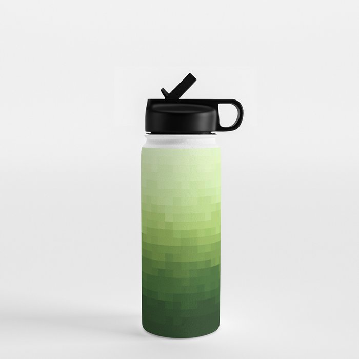 Gradient Pixel Green Water Bottle Gallery Image 1
