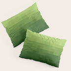 Gradient Pixel Green Pillow Sham Gallery Image 3