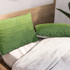 Gradient Pixel Green Pillow Sham Gallery Image 2