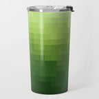 Gradient Pixel Green Travel Mug Gallery Image 2